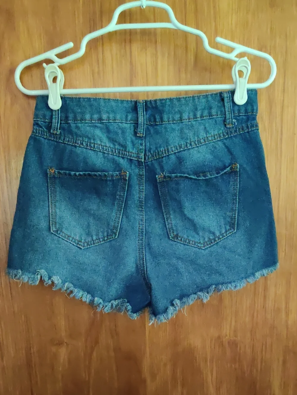 Distressed Denim Jean Shorts